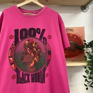 Vintage 100% Black Woman Tshirt